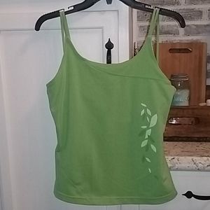 ADIDAS athletic tank  built-in bra sz L